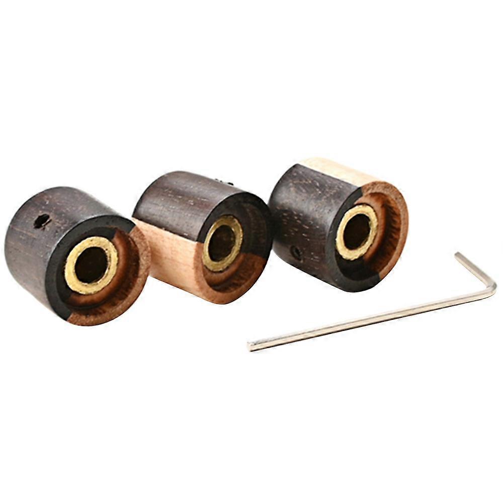 Wood Guitar Volume Control Knobs Replacement for Electric Guitar 3Pcs Set