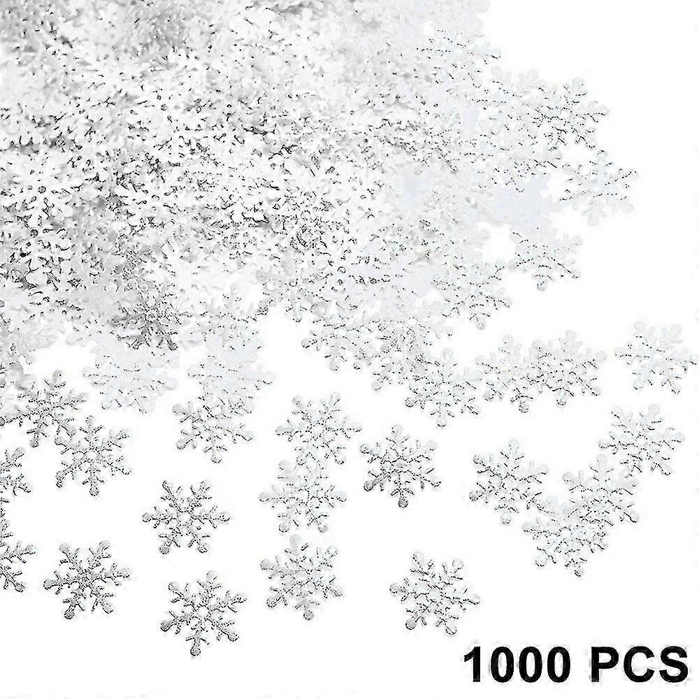 1000pcs Snowflakes Confetti Decorations