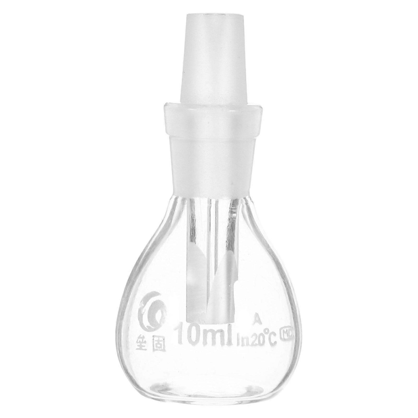 Gravity Bottle Glass Pycnometer with Perforated Stopper Empty Lab Bottle10ml