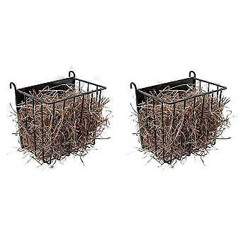 2X Guinea Pig Hay Feeder,Rabbit Hay Feeder with Heavy-Duty Metal Frame Hay Holder,compatible with Bunny, Guinea Pigs,Chinchillas