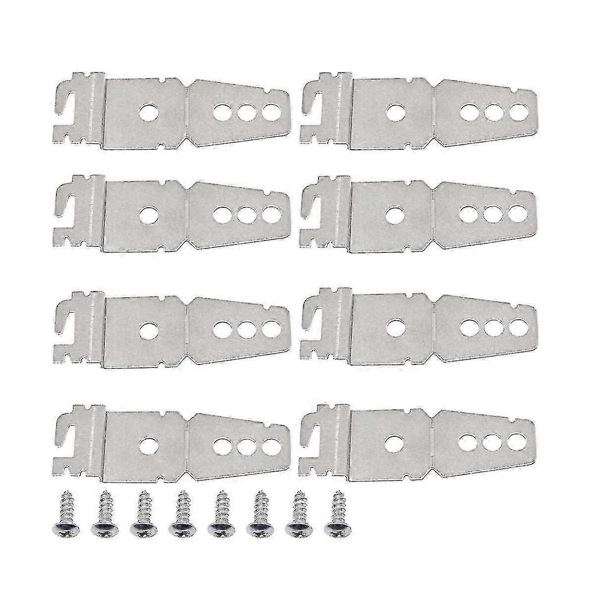 8pcs 8269145 Undercounter Dishwasher Bracket Kit With Screws, Replacement Dishwasher Upper Mounting