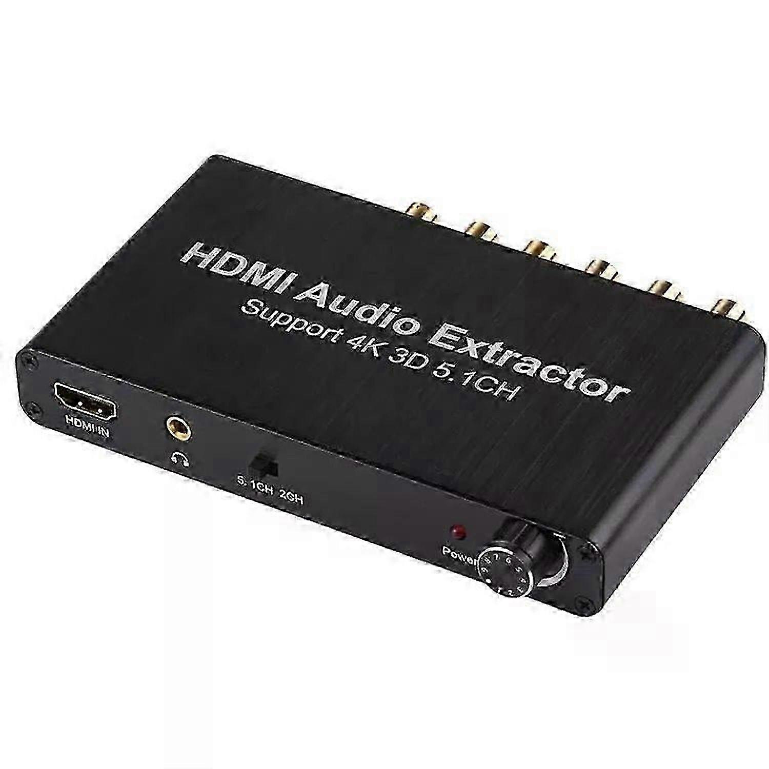 4K HDMI Audio Decoder Extractor-3D,5.1CH Surround Sound