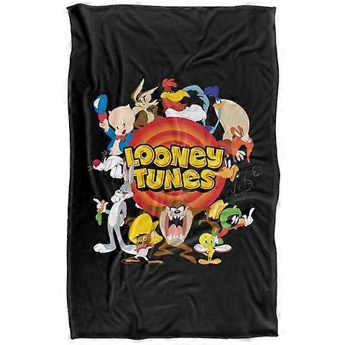 Looney Tunes Group Circle Logo Blanket
