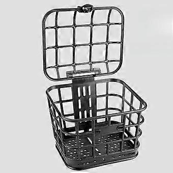 Cesto frontal para bicicleta, organizador para diversos objetos, elegante e fácil de instalar, com capa.