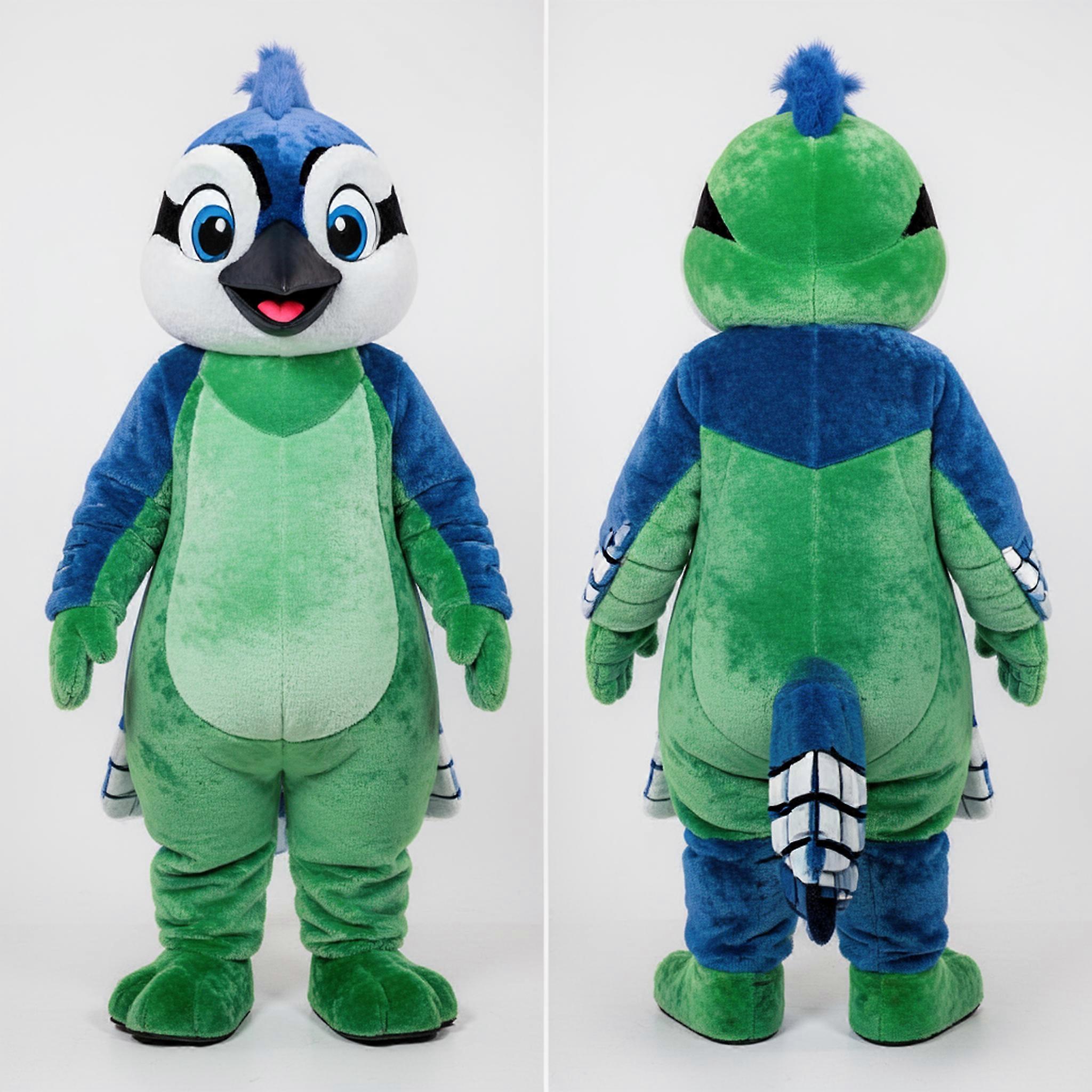 MASTICOT Azure Vibrant Blue Jay Mascot