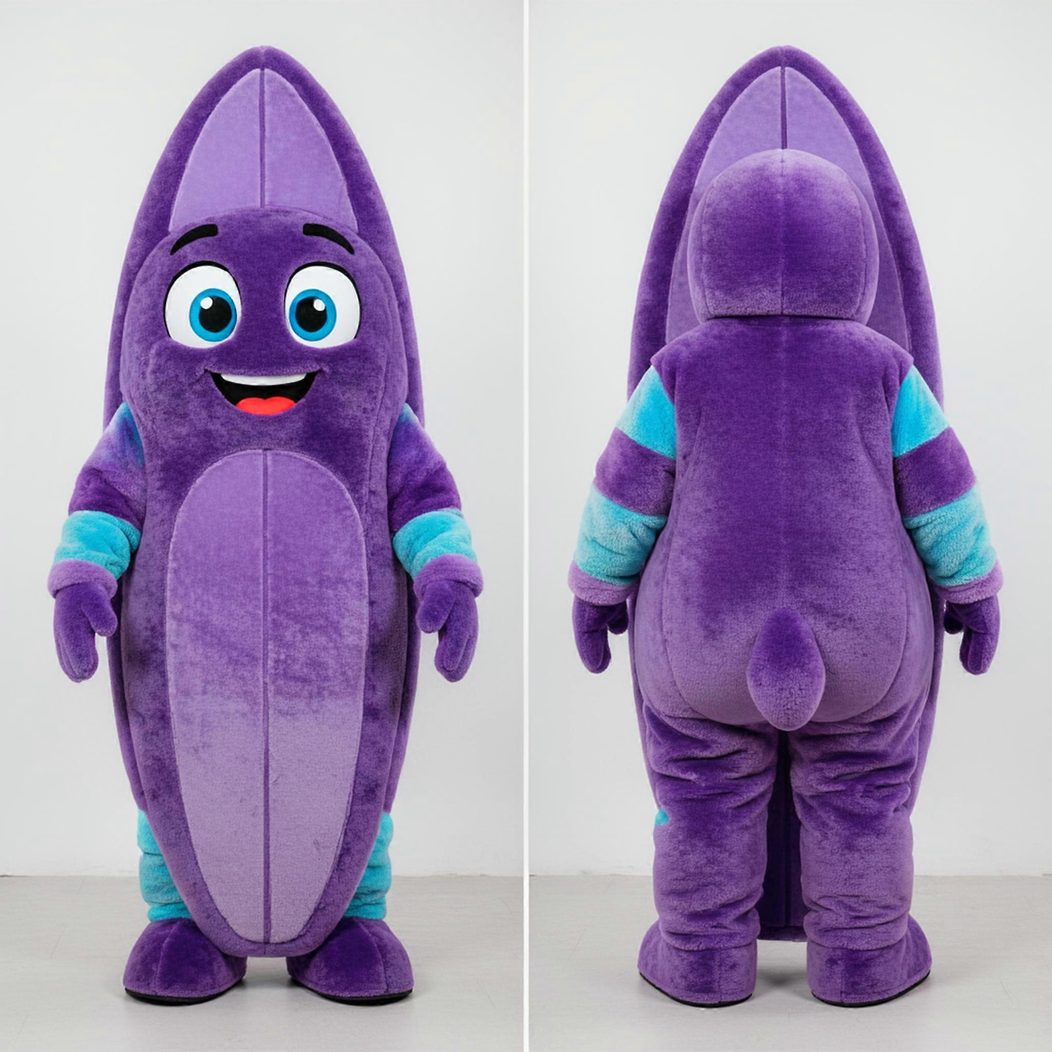 MASTICOT Violet Broad Shouldered Surfboard Mascot