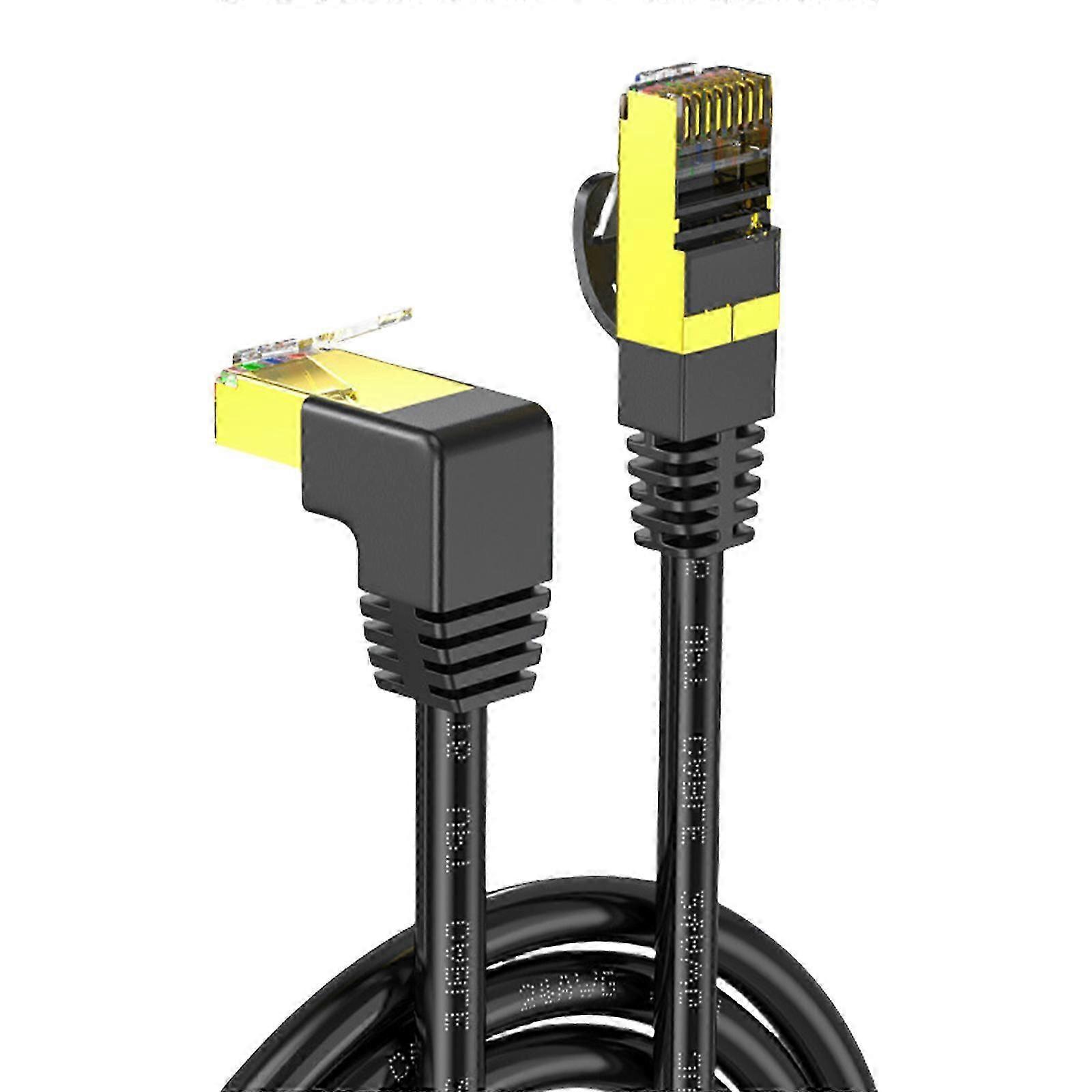 Cat8 Flat Ethernet Cable 10Gbps Fast Speed Networking Cord RJ45 LAN Patching Wire for Switchboards Computer Routers