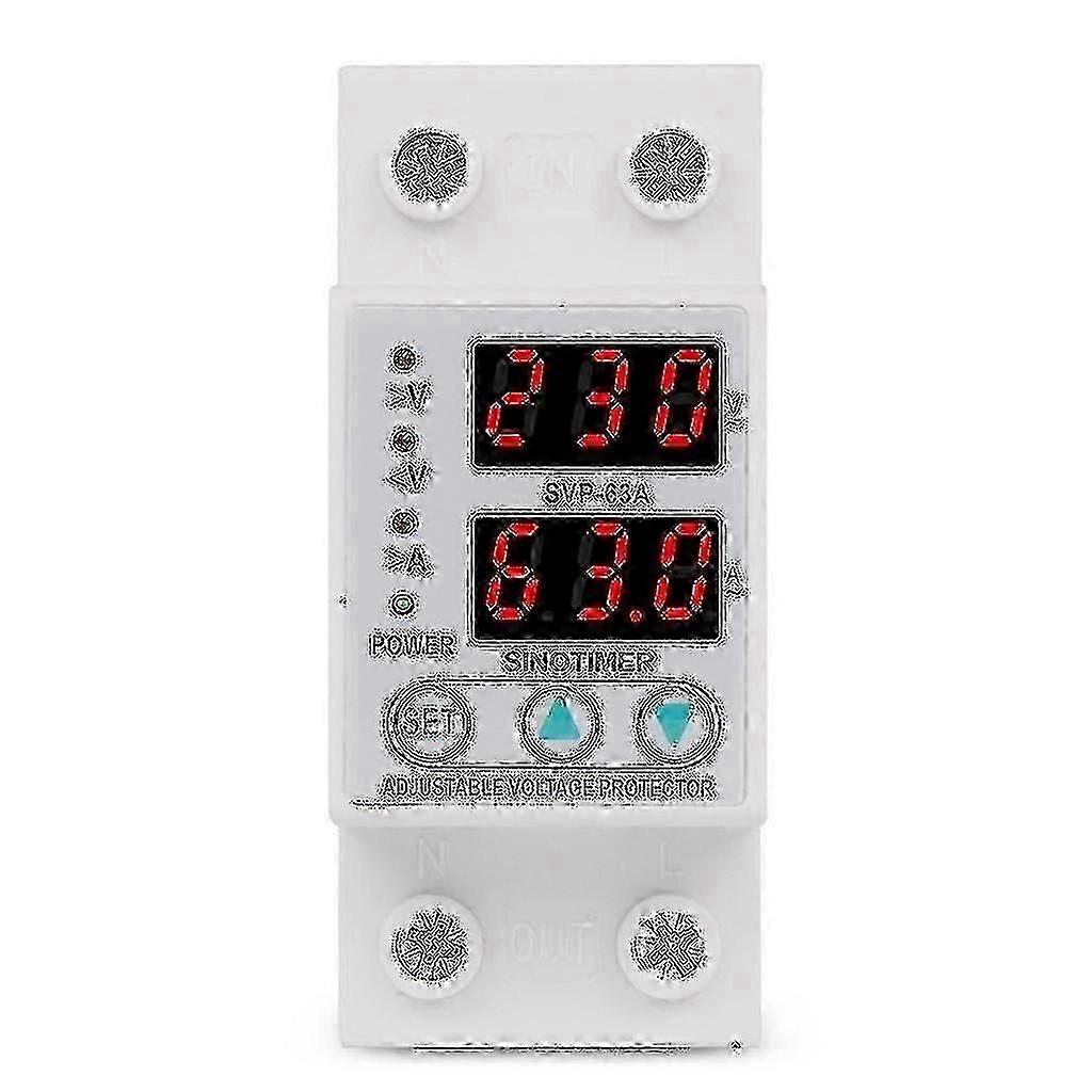 63a 230v Over Under Voltage Protective Device Protector Current Limit Voltmeter