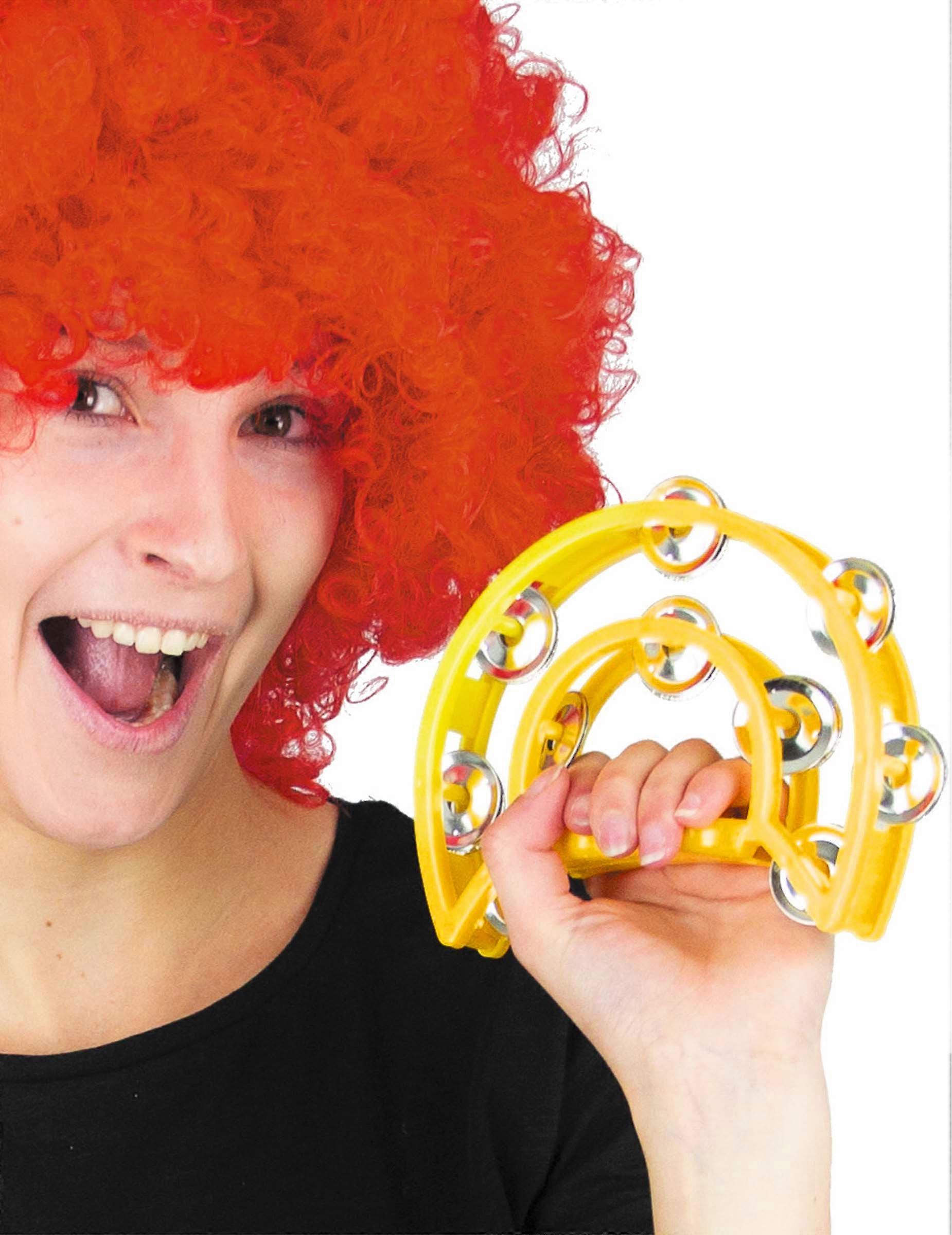 Yellow tambourine 40 cm