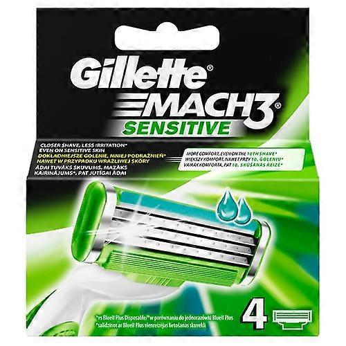 Mach 3 Sensitive - Replacement head 4 pcs