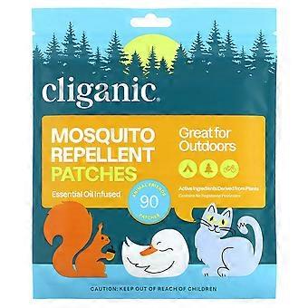 2 x Cliganic, Mosquito Repellent Animal Friends Patches, 90 Patches