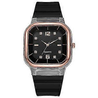 Quartz Couple Watches Square Dial Leather Strap Valentine's Day Girls Gift