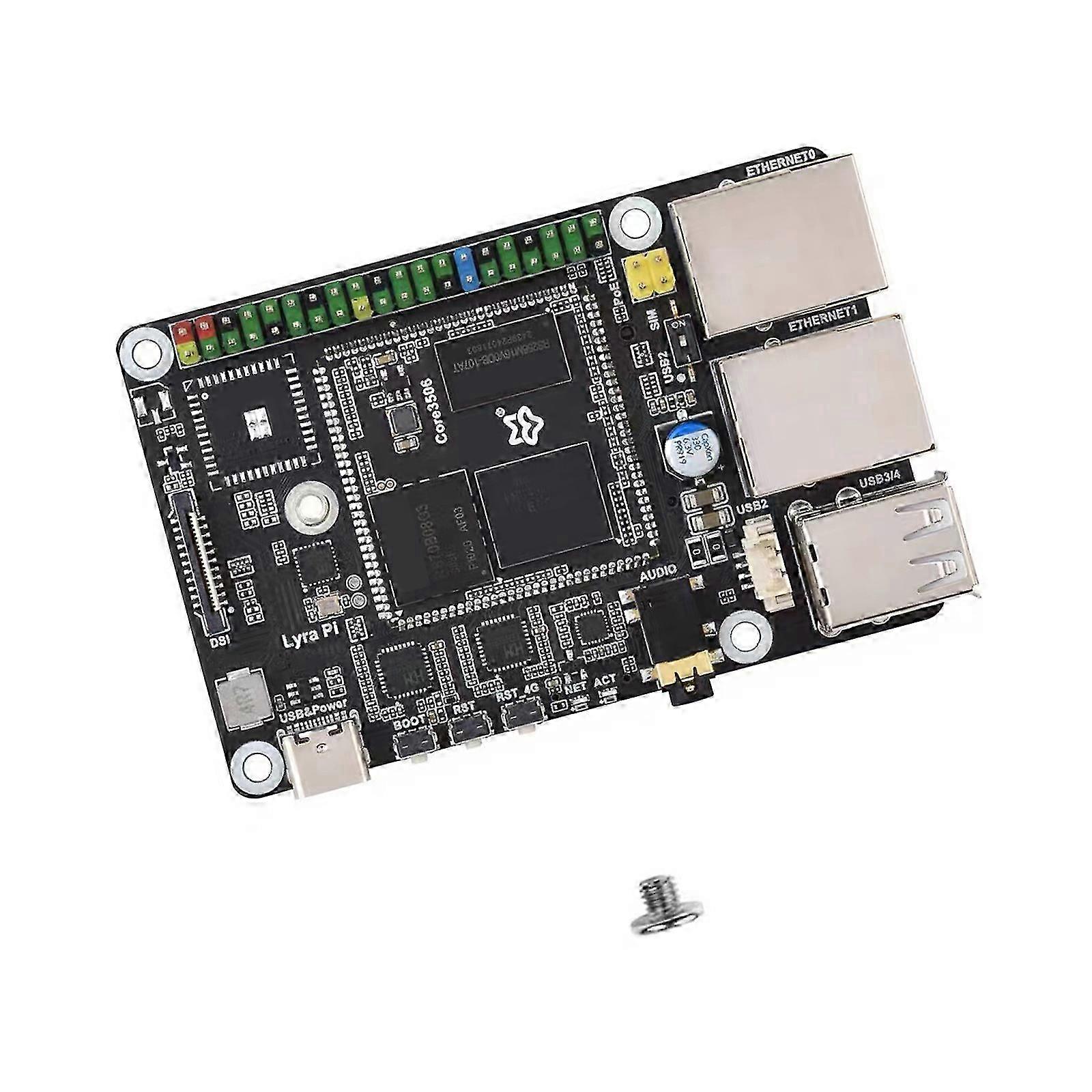 3506 Development Board Fast Processing Wireless Communication Expandable Memory Configuration compatible with Lyra Pi Core3506 Multicolor