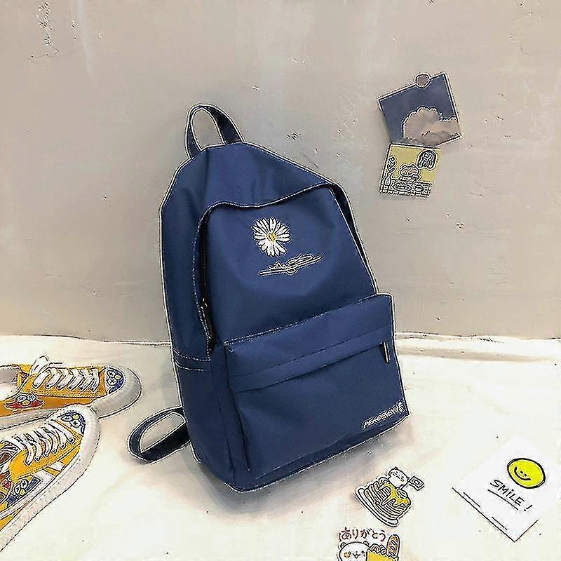 Large Daisy Floral Canvas Backpack