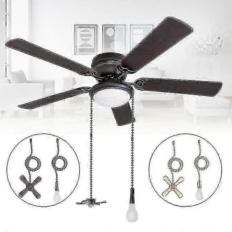 1 Set Ceiling Fan Pull Chain Beaded Ball Fan Pull Chain Pulls