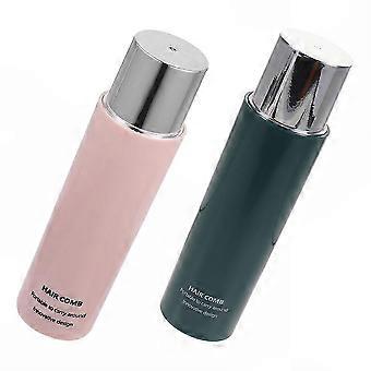 Blow Drying & Styling Retractable Round Brush, Travel Size, Pink, 2 Pcs, 15.50x4.10x4.00cm