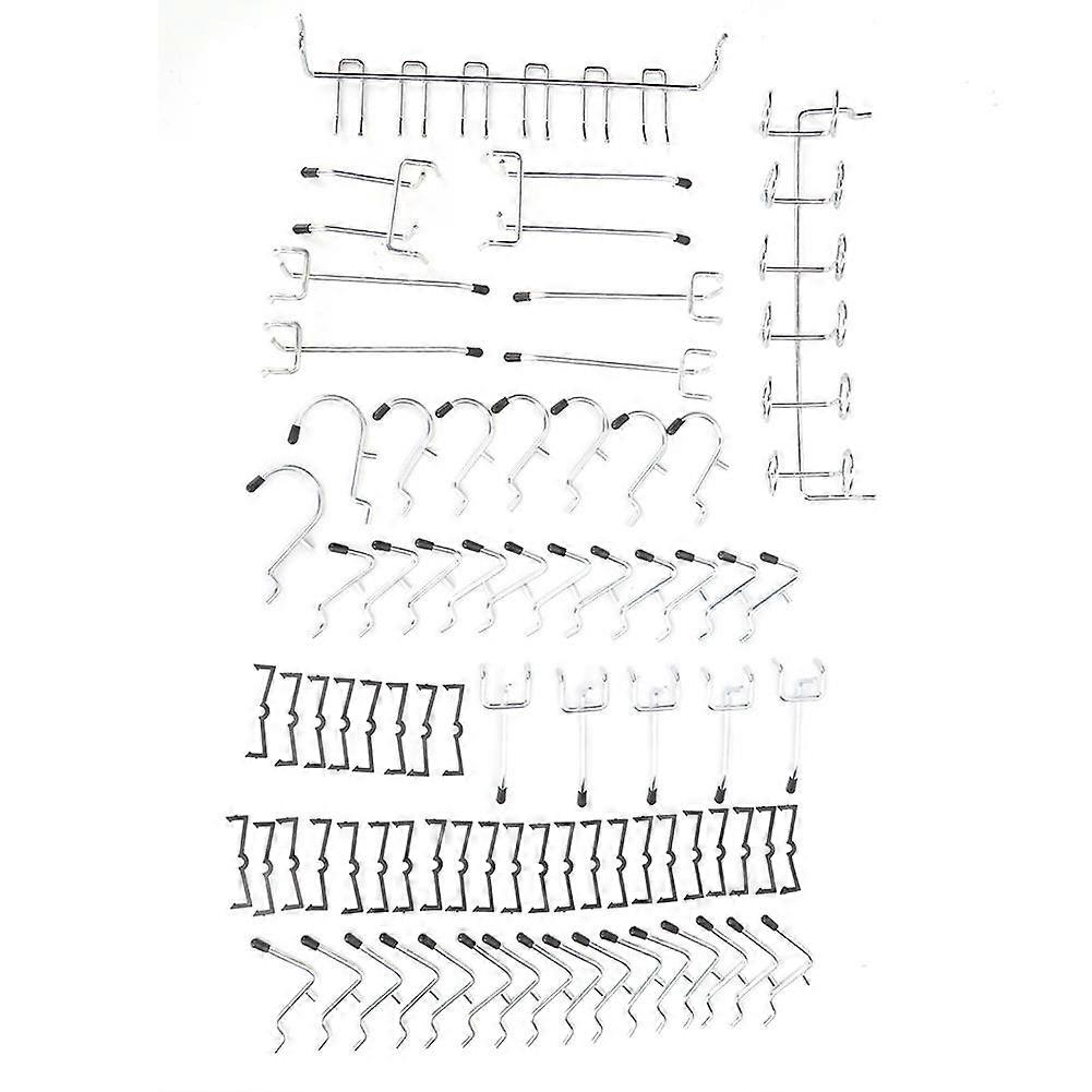 80 Pcs Hook Storage Pegboard Hook Set Tool Equipment Organization Tool for Storage