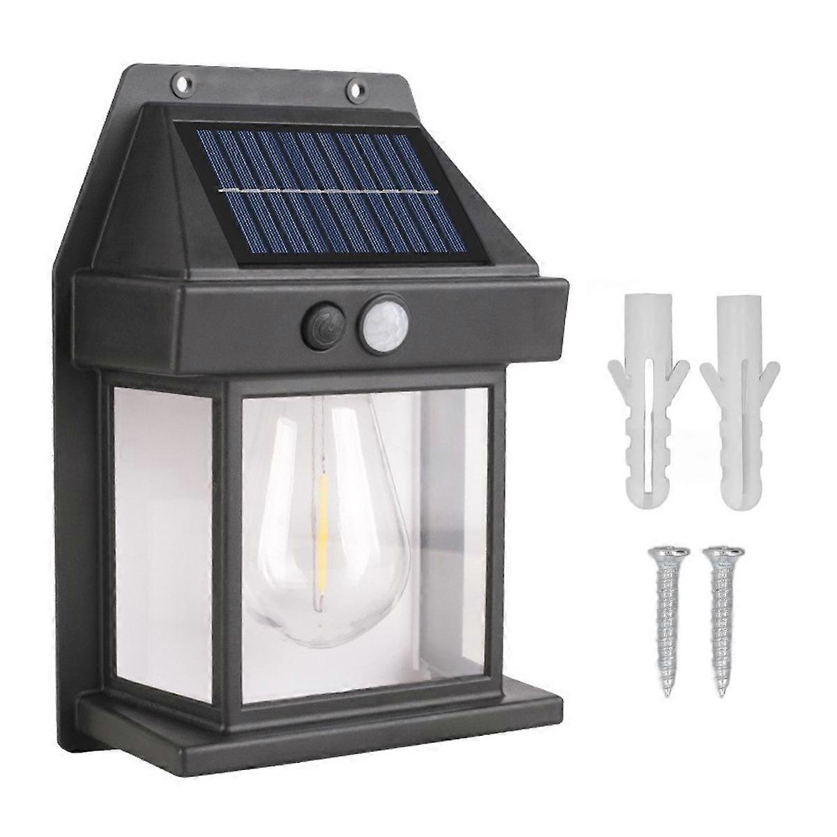 Solar-Powered Dusk-to-Dawn Motion Sensor Wall Light