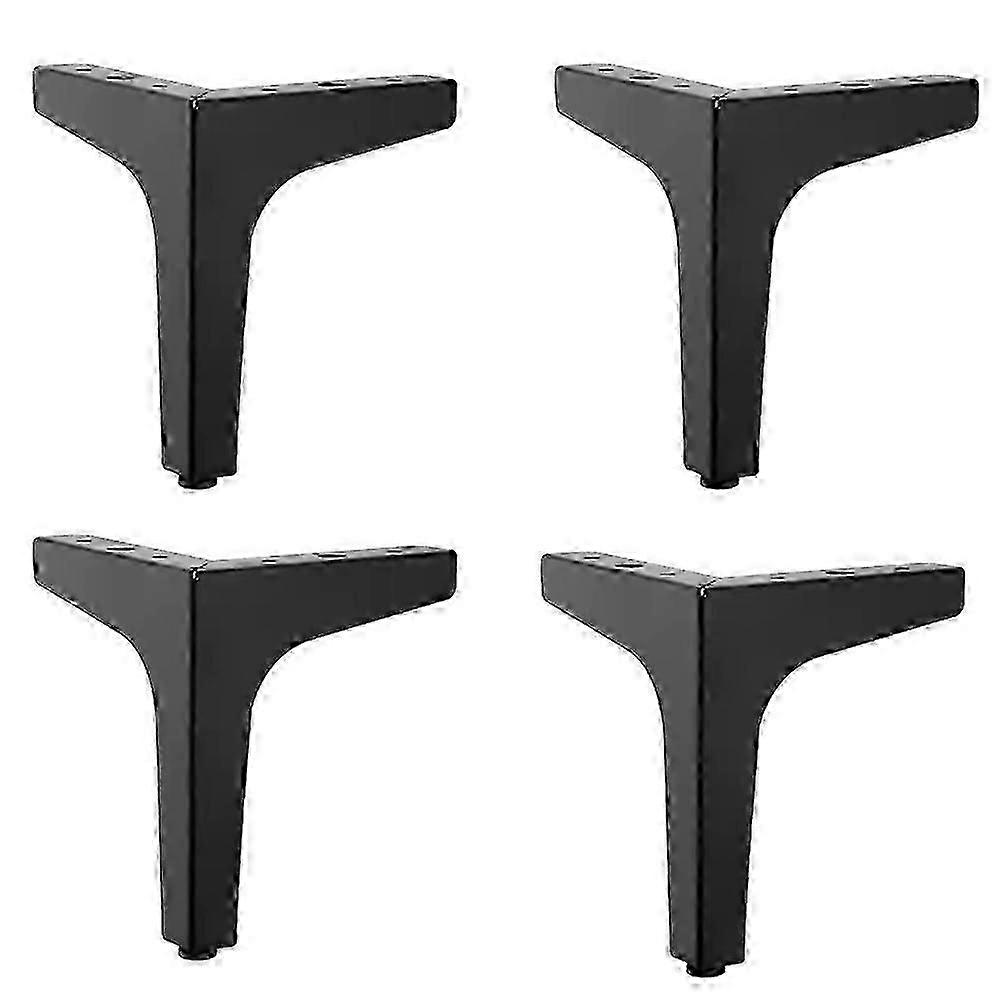 Set of 4 sturdy metal furniture legs compatible with sofas, tables, beds, chairs, desks, chests of drawers and wardrobes
