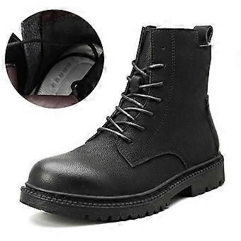 Stivali da uomo in pelle alla moda, stivaletti autunno/inverno, scarpe da uomo, stivali da lavoro neri