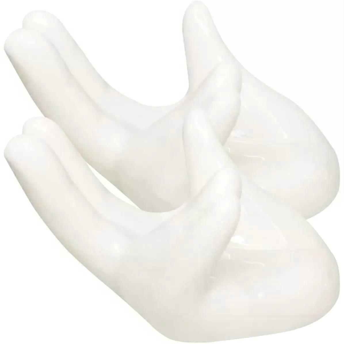 2pcs Ceramic Hand Shaped Egg Cups for Breakfast Serving