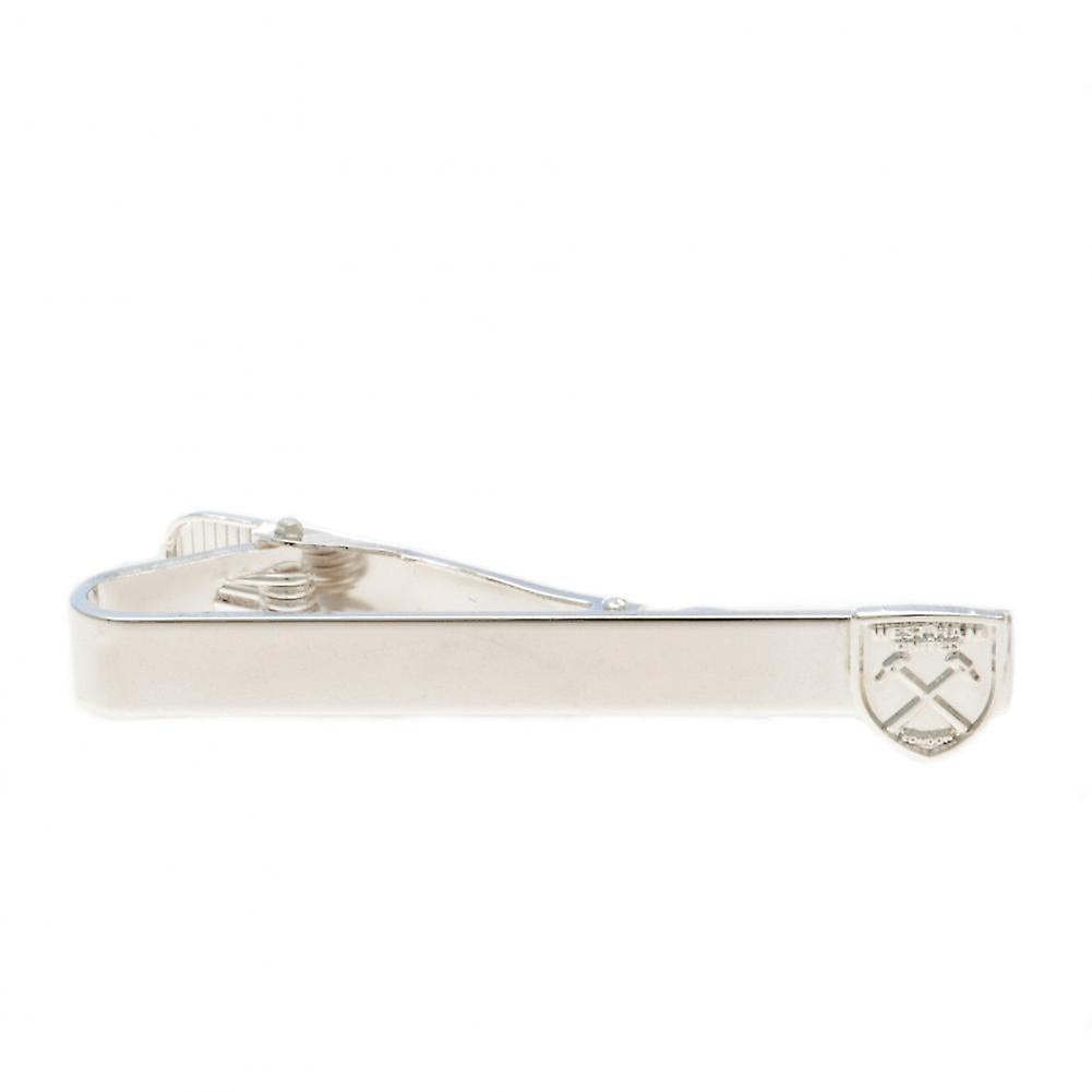 West Ham United Fc Silver Plated Tie Slide
