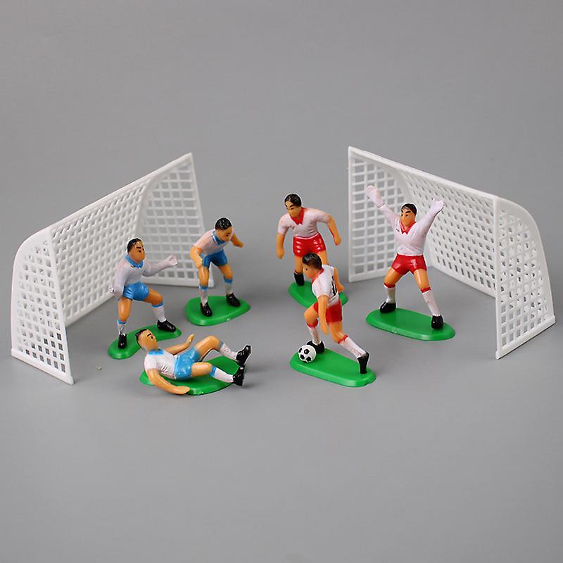 8 قطعة / مجموعة كرة القدم كعكة كرة القدم توبر الاطفال كب كيك الديكور الطفل حزب ديكور