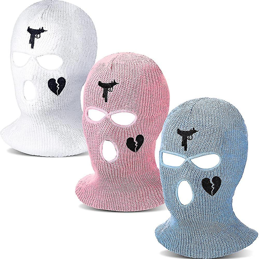 3 Hole Full Face Coverage Knitted Mask