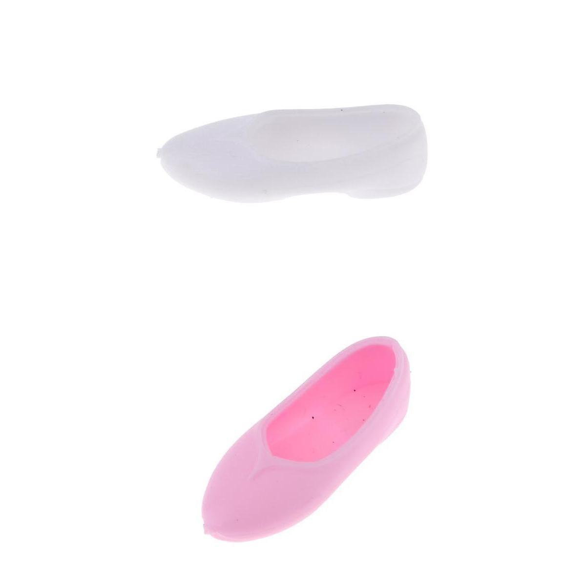 2 Pair 1/6 Flat Shoes Boots for Dolls Accessories
