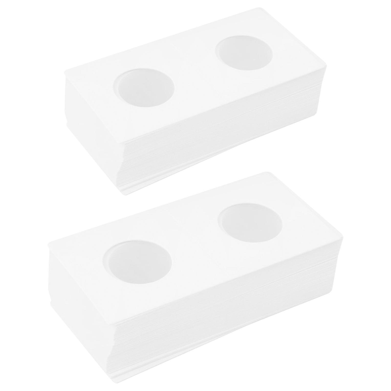 100Pc Cardboard Coin Collecting Holder 2x2 Coin Flips for Collectors