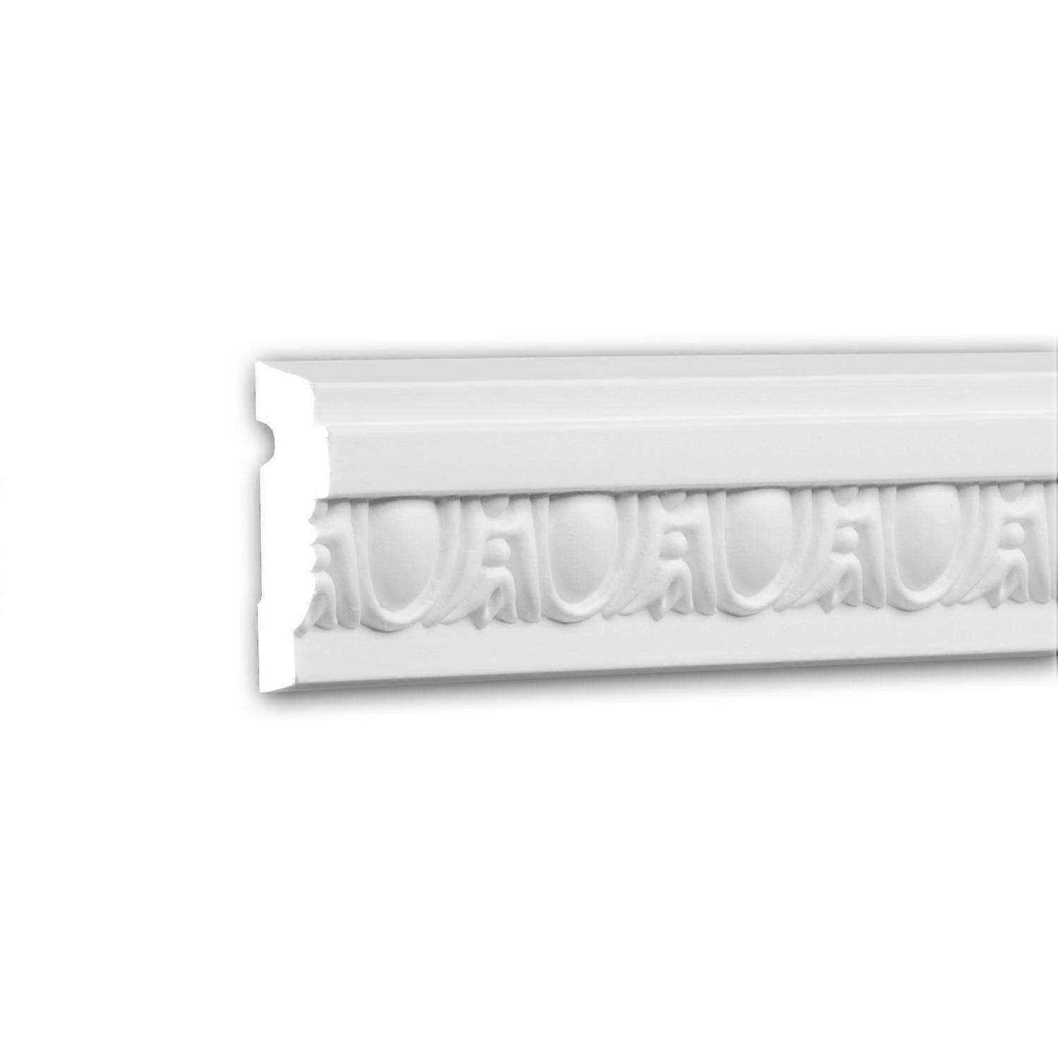 Profhome Decor 1 x Panel moulding 151332 Profhome white Rigid polyurethane foam pre-primed lightweight, sturdy, dimensionally