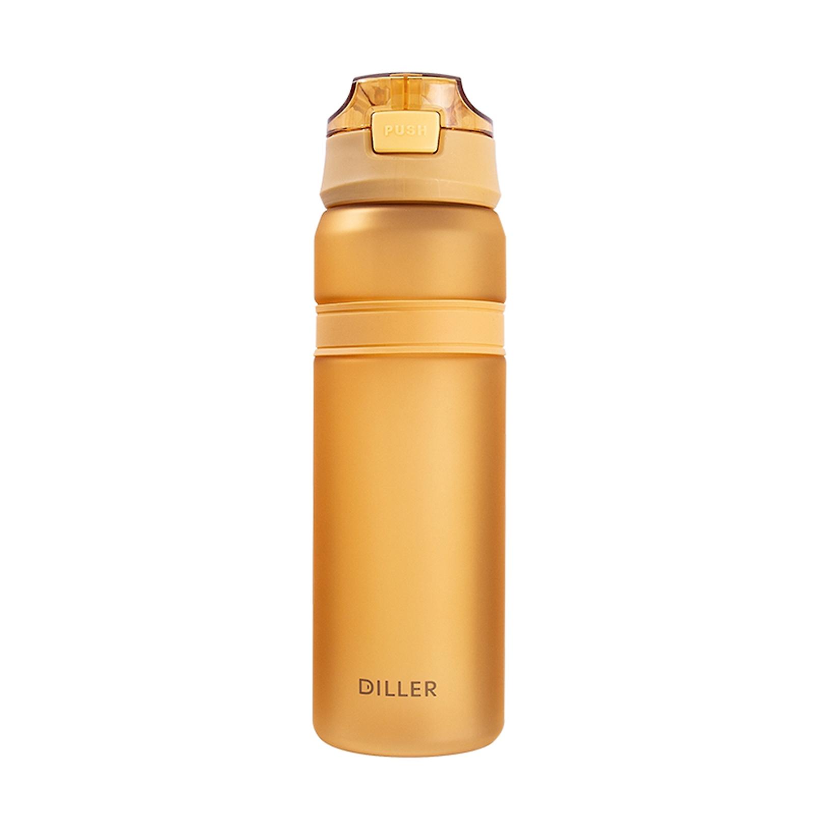850ml Water Bottle Fade-less Measuring Scale Print Leak Proof Reusable Bpa Free Water Bottle With Handle Straw Compatible Home City