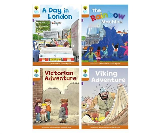 Oxford Reading Tree Biff Chip And Kipper Stories Oxford Level 8 Mixed Pack Of 4 by Roderick Hunt Paperback