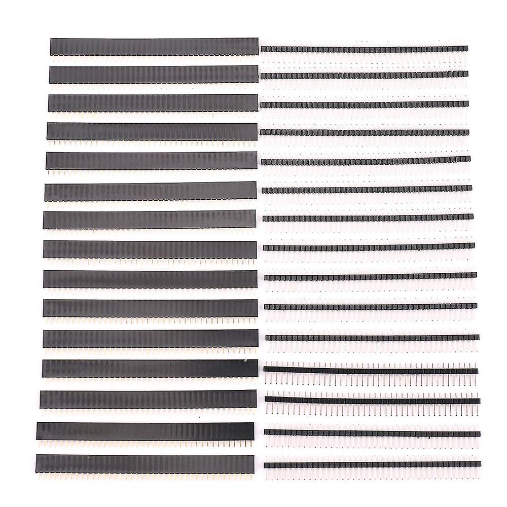 30 Pcs 40 Pin 2.54mm Male & Female Pin Headers Plug Connector For Prototype Shield