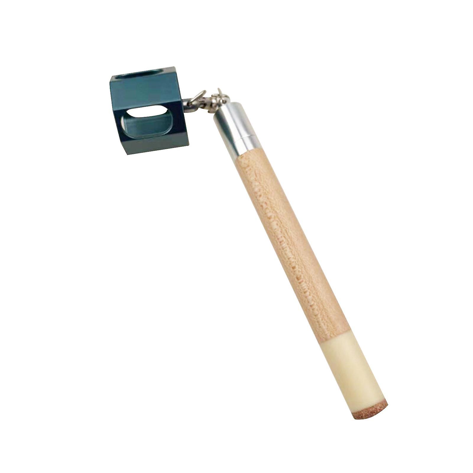 Pool Queue Kreidehalter Tragbares Billardqueue Kreideetui Billardqueue Spitze Werkzeuge Schwarz Grün