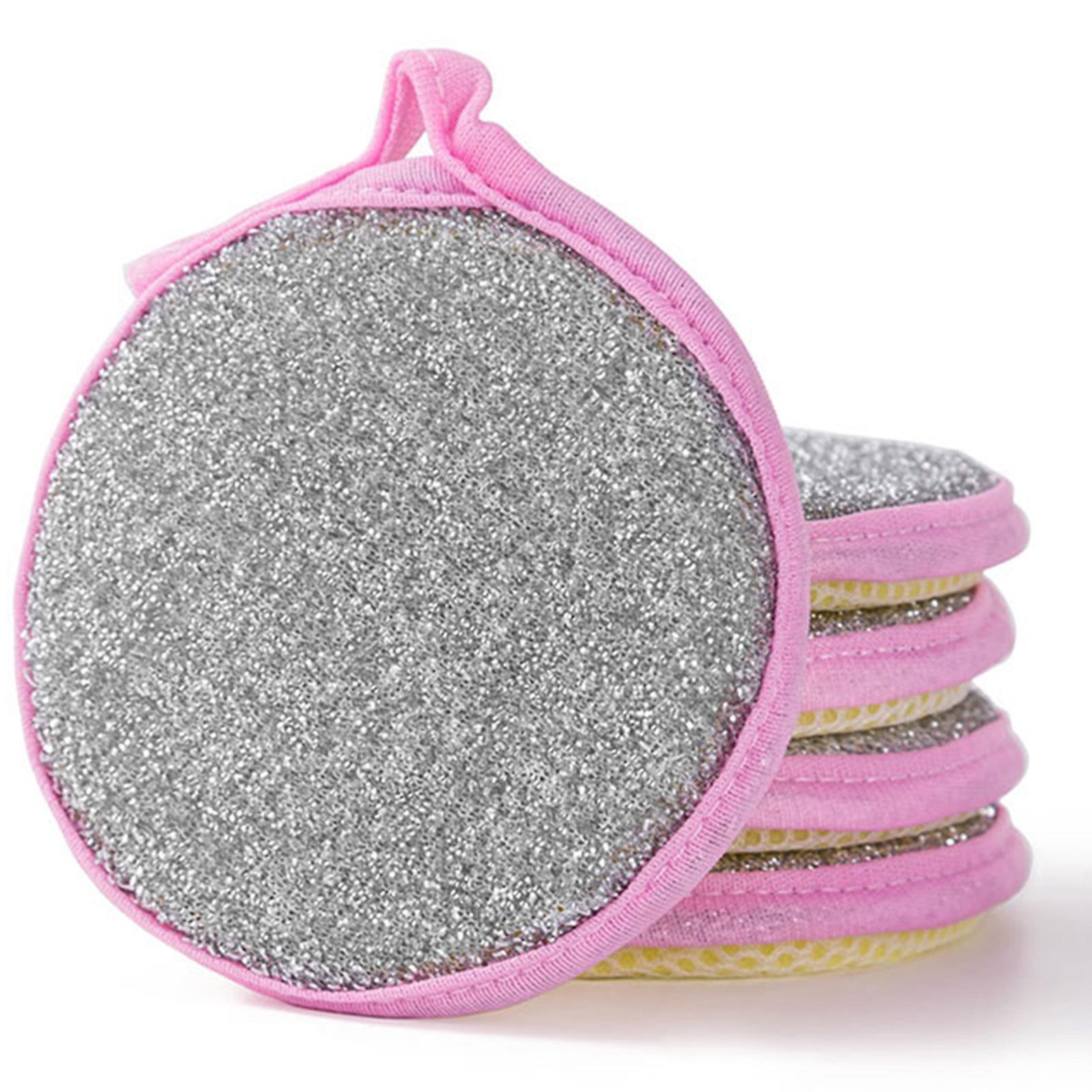 5pcs Household Wrapped Sponges Non-scratch Soft Scrubber For Cleaning Tableware Pots