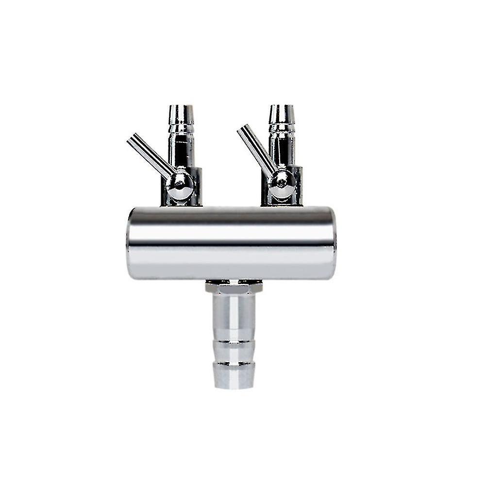 2 Way Air Splitter Valve Aquarium Fish Tank Air Pump Flow Splitter Distributor Pump Valve Tap Lever