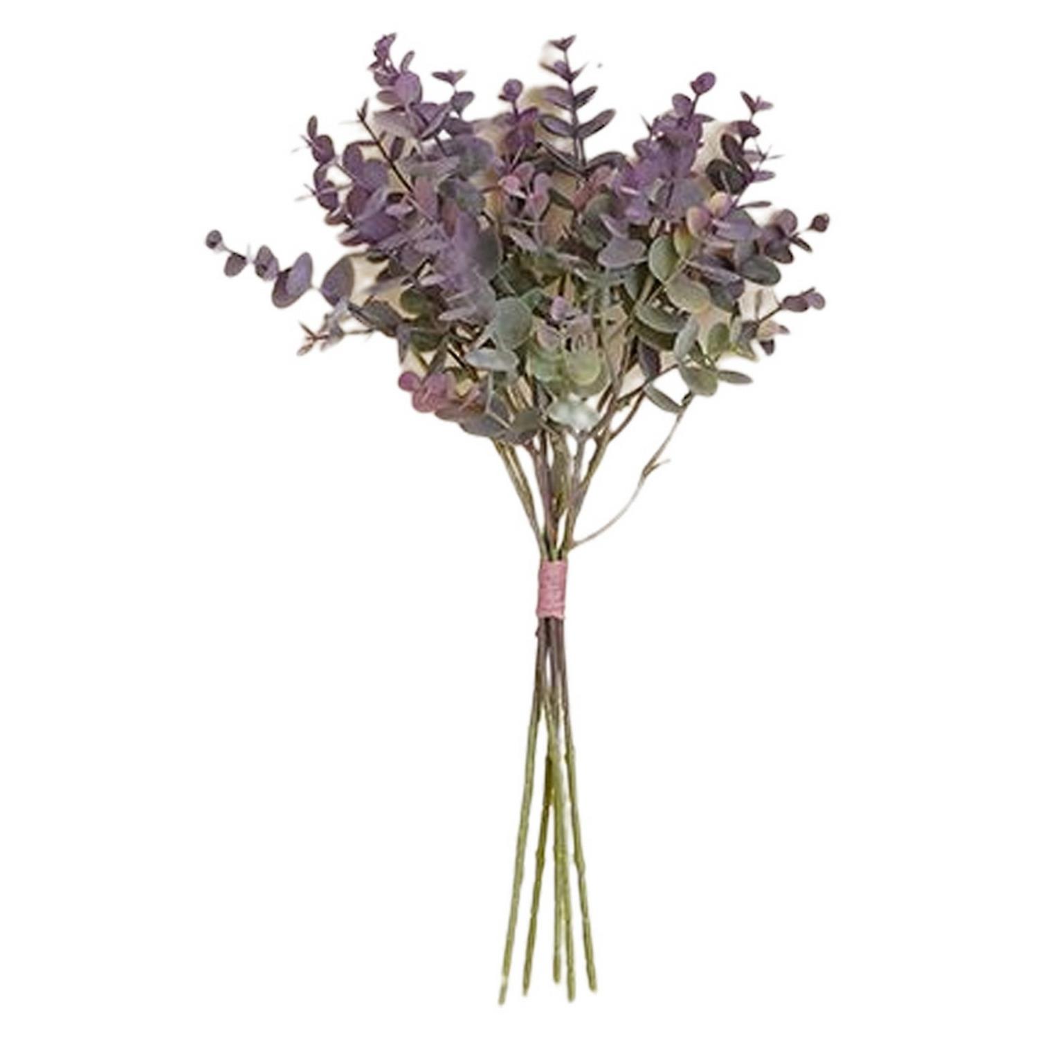 6Pcs Simulation EucalyptusNo Watering Non-Withering Artificial Eucalyptus Money Leaf Green Plant