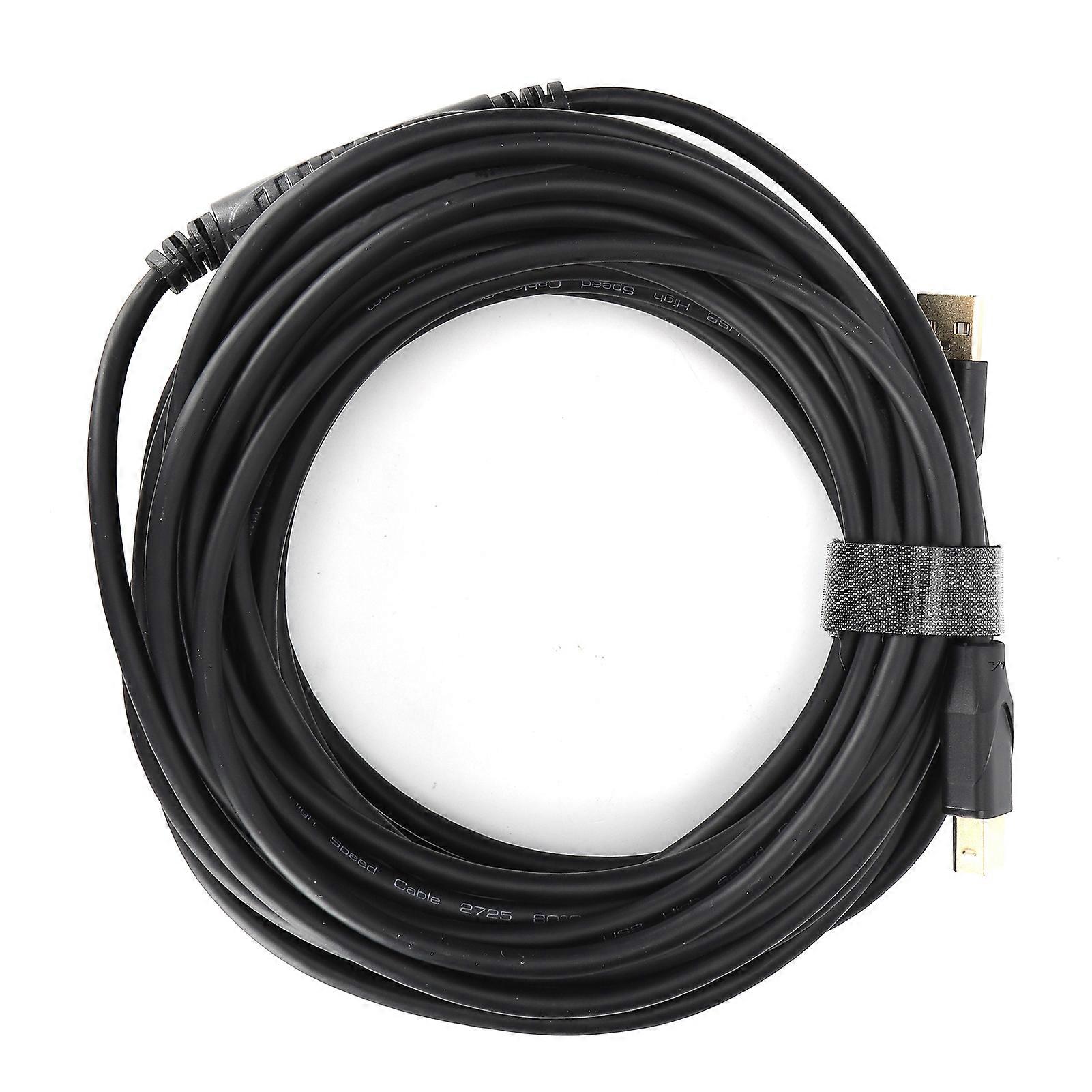 Mindpure Printer Cable US009 All Copper Core USB2.0 10 Meters Black Computer Printing Data Line for Printer Copier