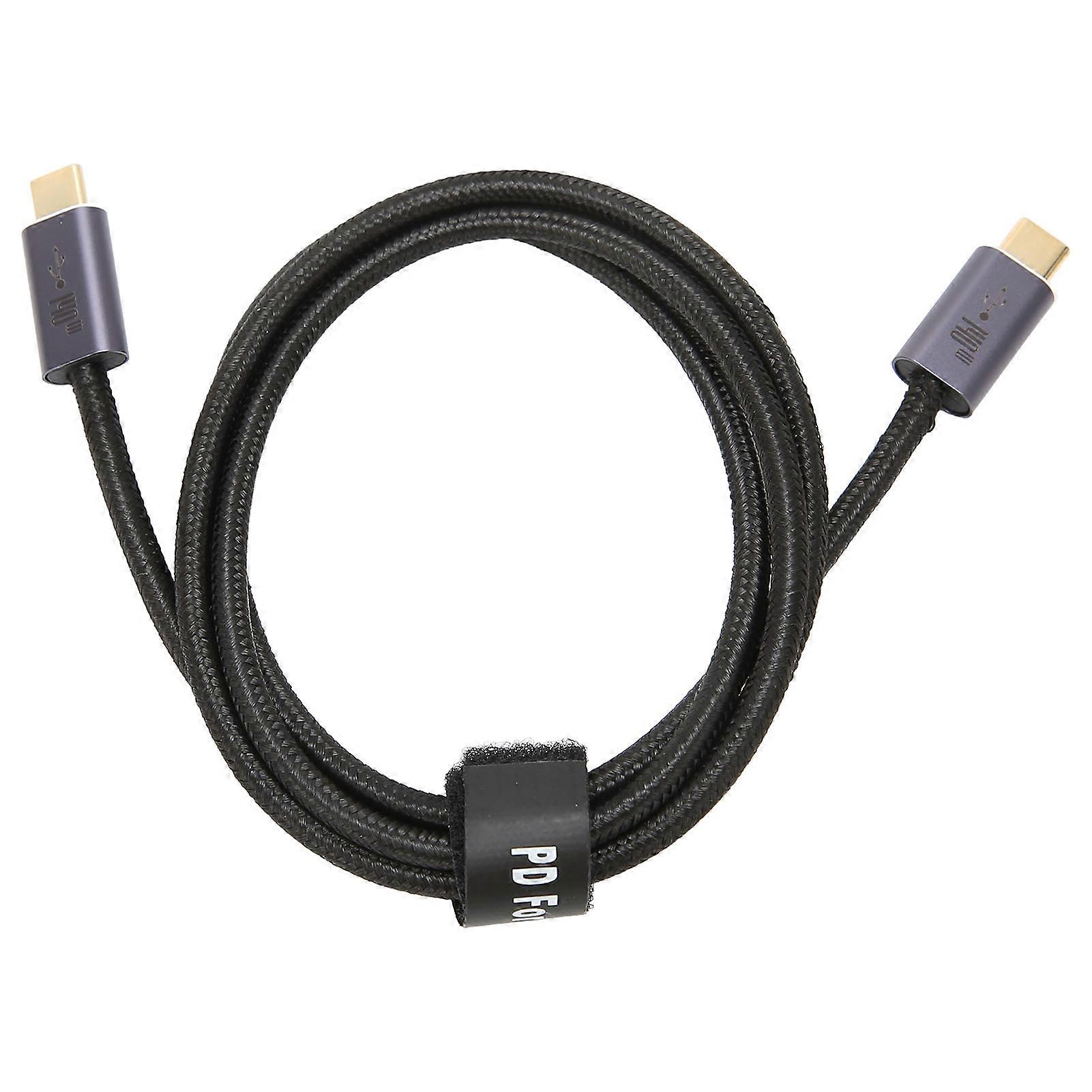 Type C 2.0 Data Cable PD3.1 140W MultiFunction Fast Charge Weaved Data Cable for MacBook