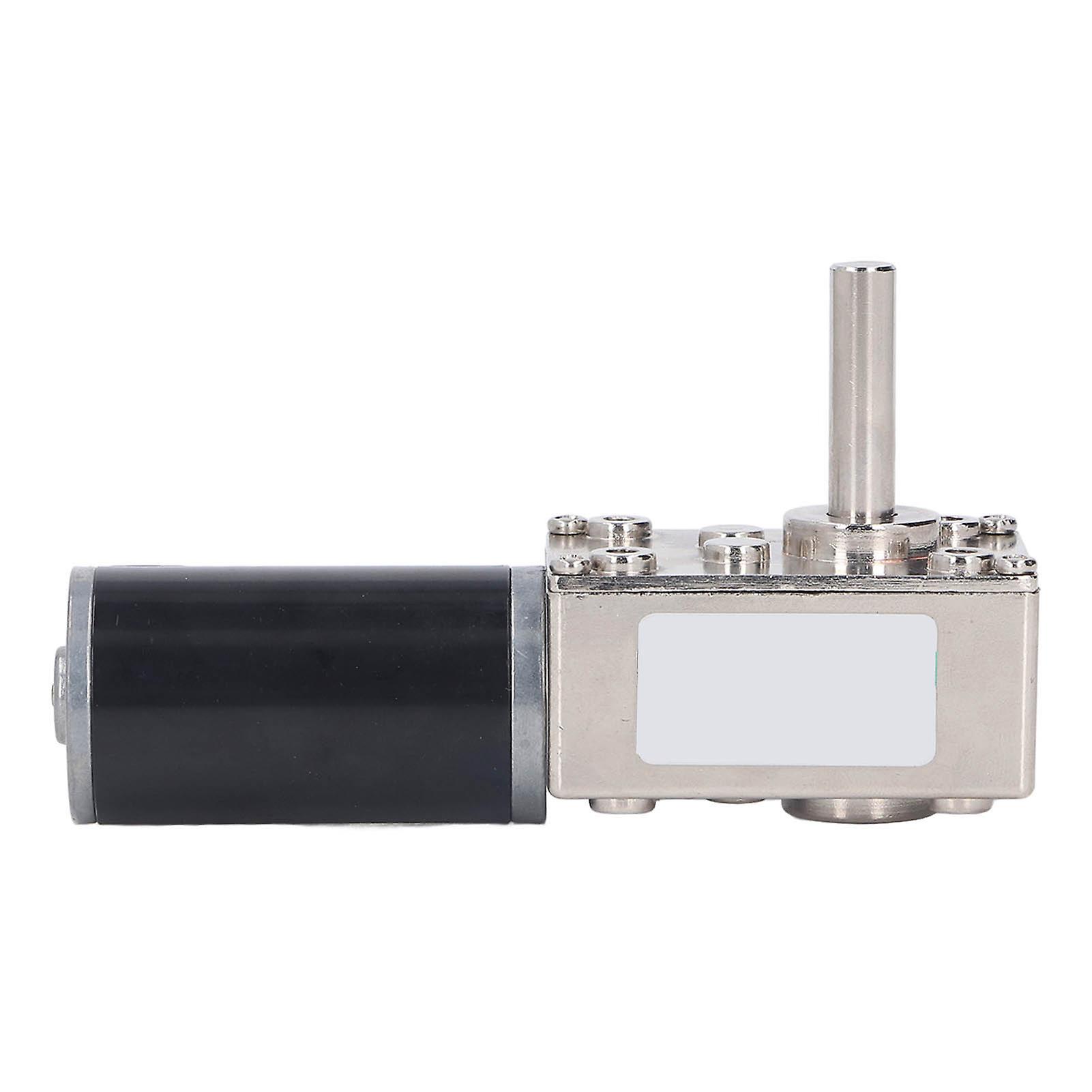 DC Geared Motor Small 18W Large Torsion Reversible Turbine Worm DC 12V 0‑200RPM Per Minute