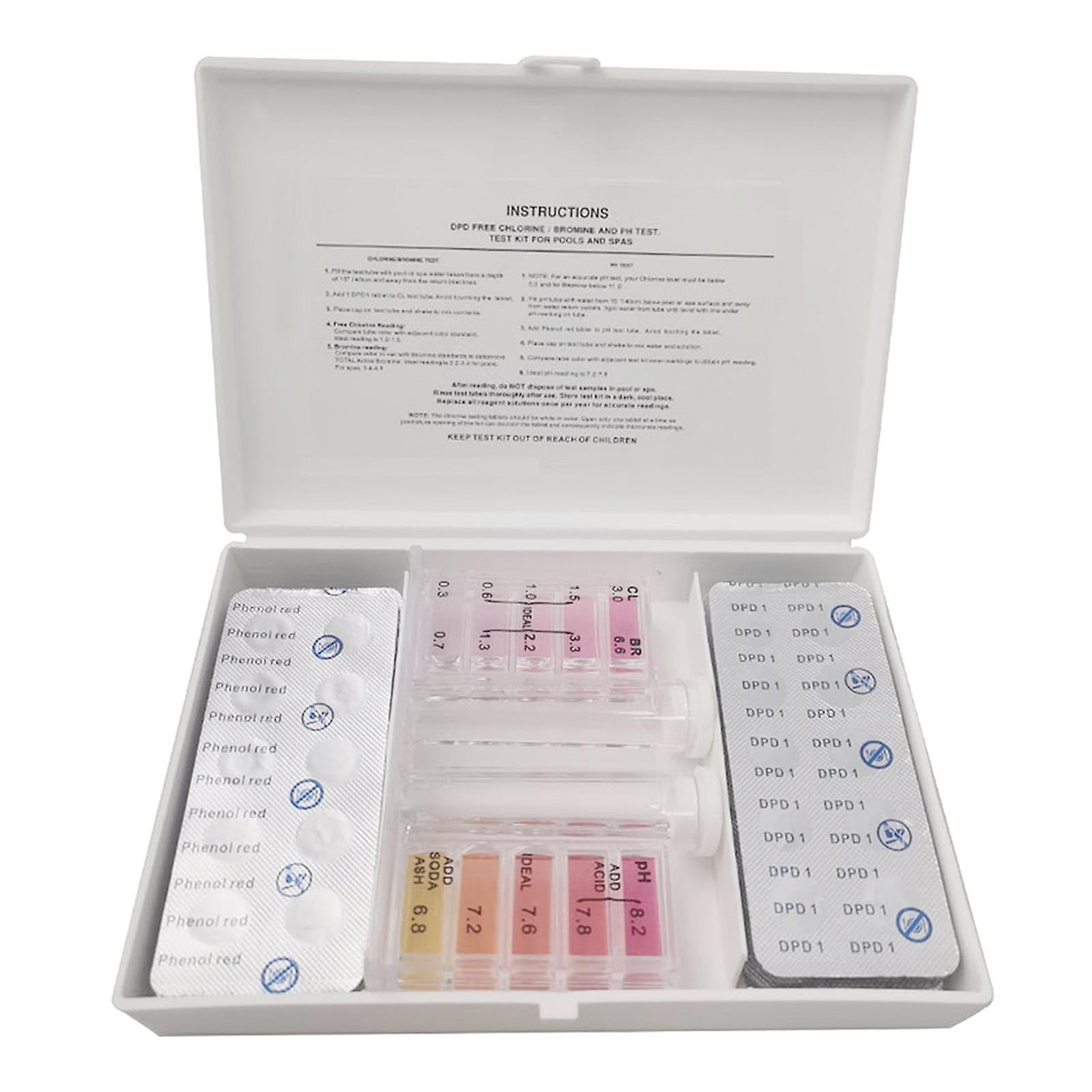 2 In 1 Swimming Pool Tester Test Set for Chlorine PH Compact
