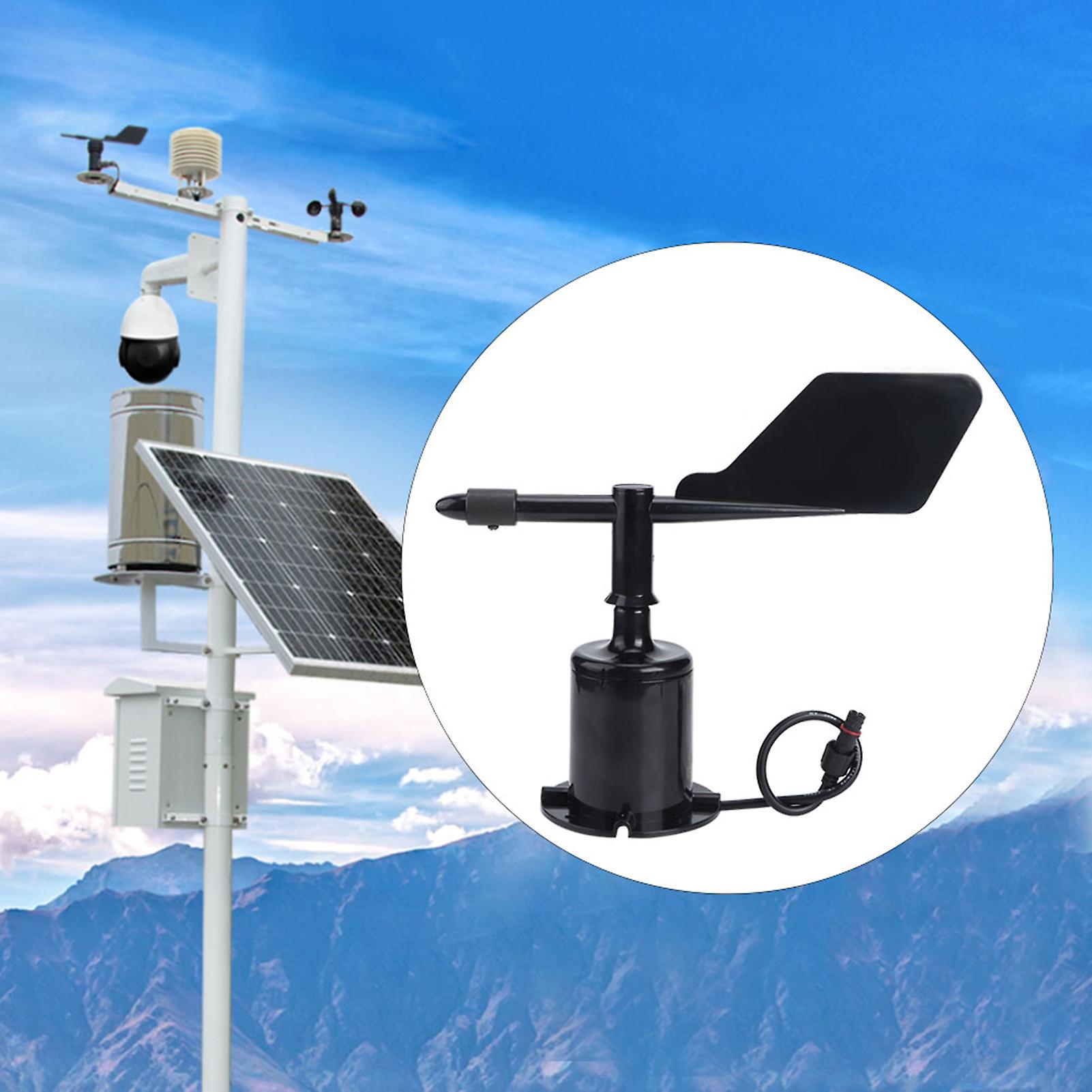 360° Wind Sensor Anemometer 0-10V 23.5x18.5cm Black PC