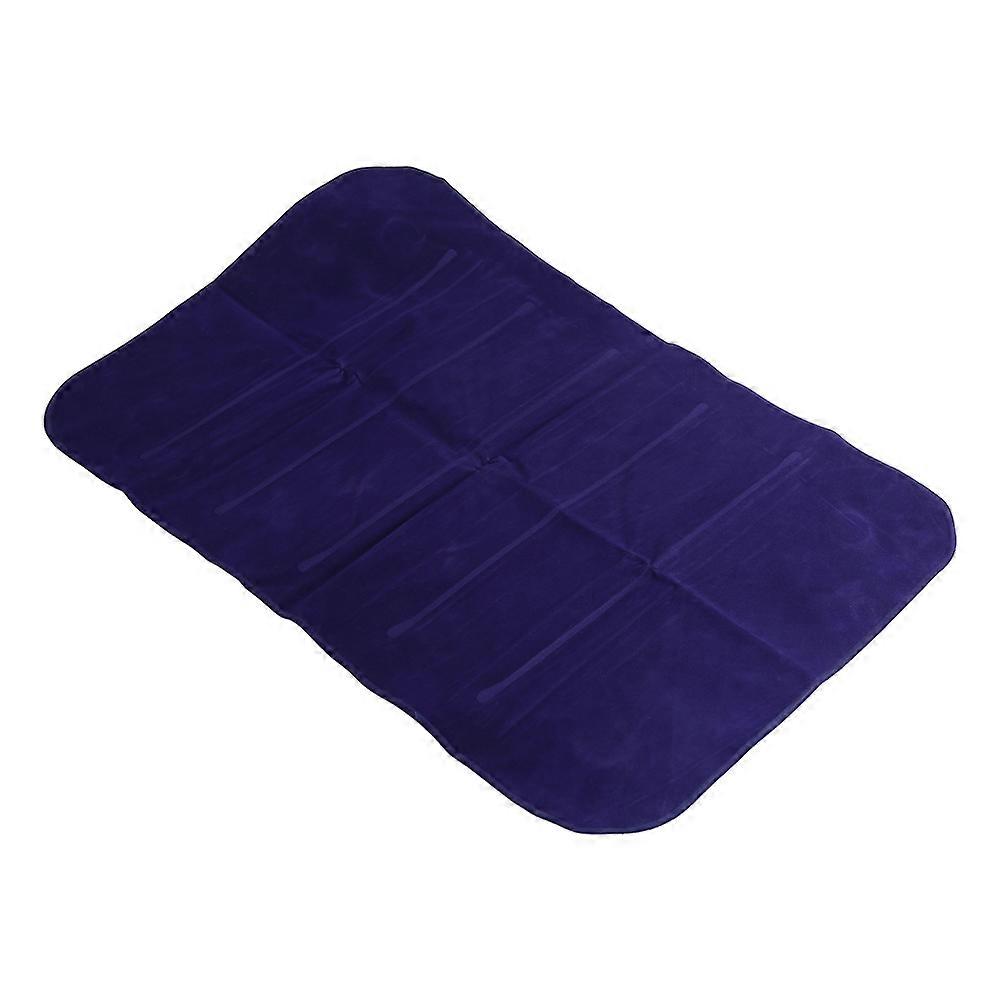 Outdoor Comfortable Inflatable Pillow Flocking Fabric Air inflating For Camping Traveling inflatabletravelpillow