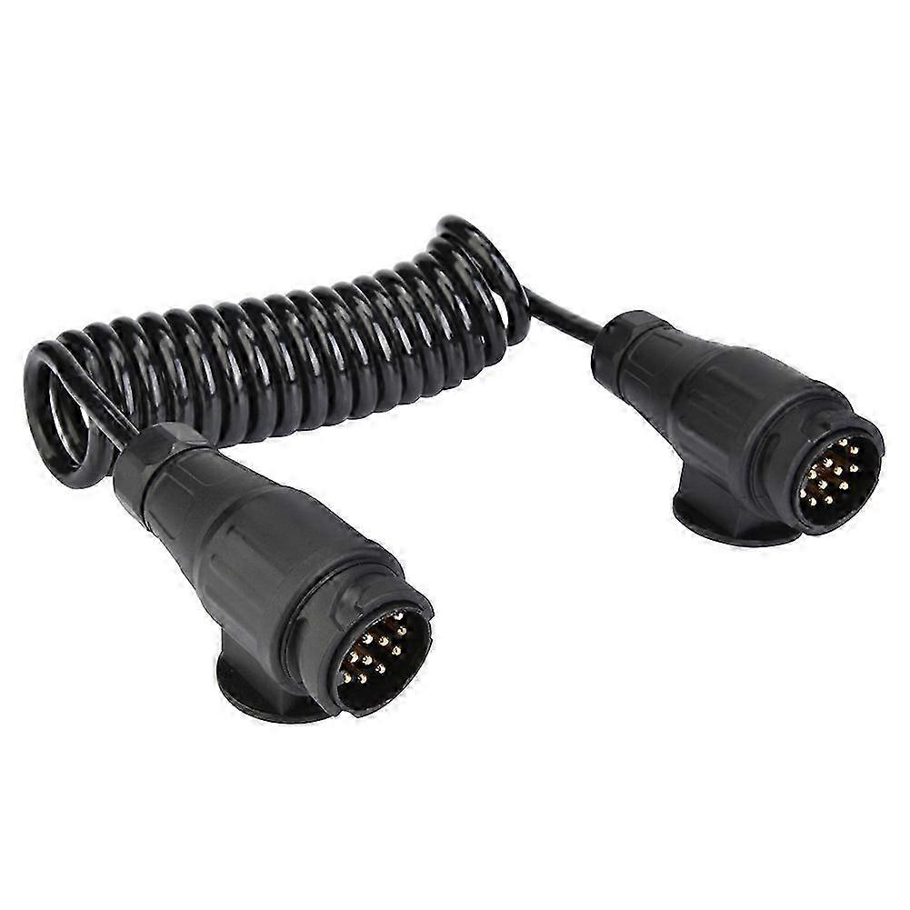 13 Pin Trailer Connector Wiring Spring Cable Connector Adapter for Trailer Caravan