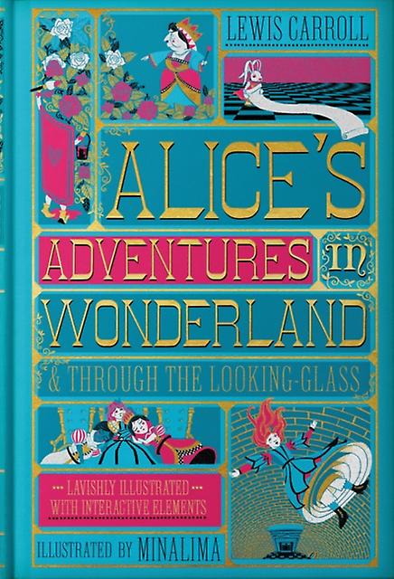 Alices Adventures In Wonderland Minalima Edition by Lewis Carroll Hardback Book