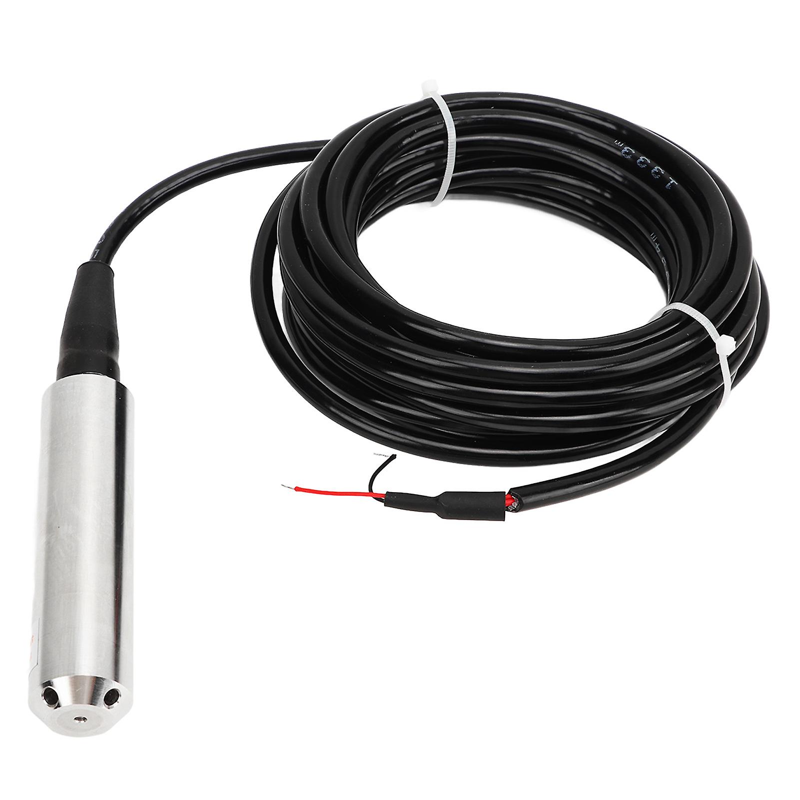 Throw in Type Liquid Level Transmitter Accurate Stable 4 to 20mA Output 5 Meter Cable Water Level Sensor 24VDC