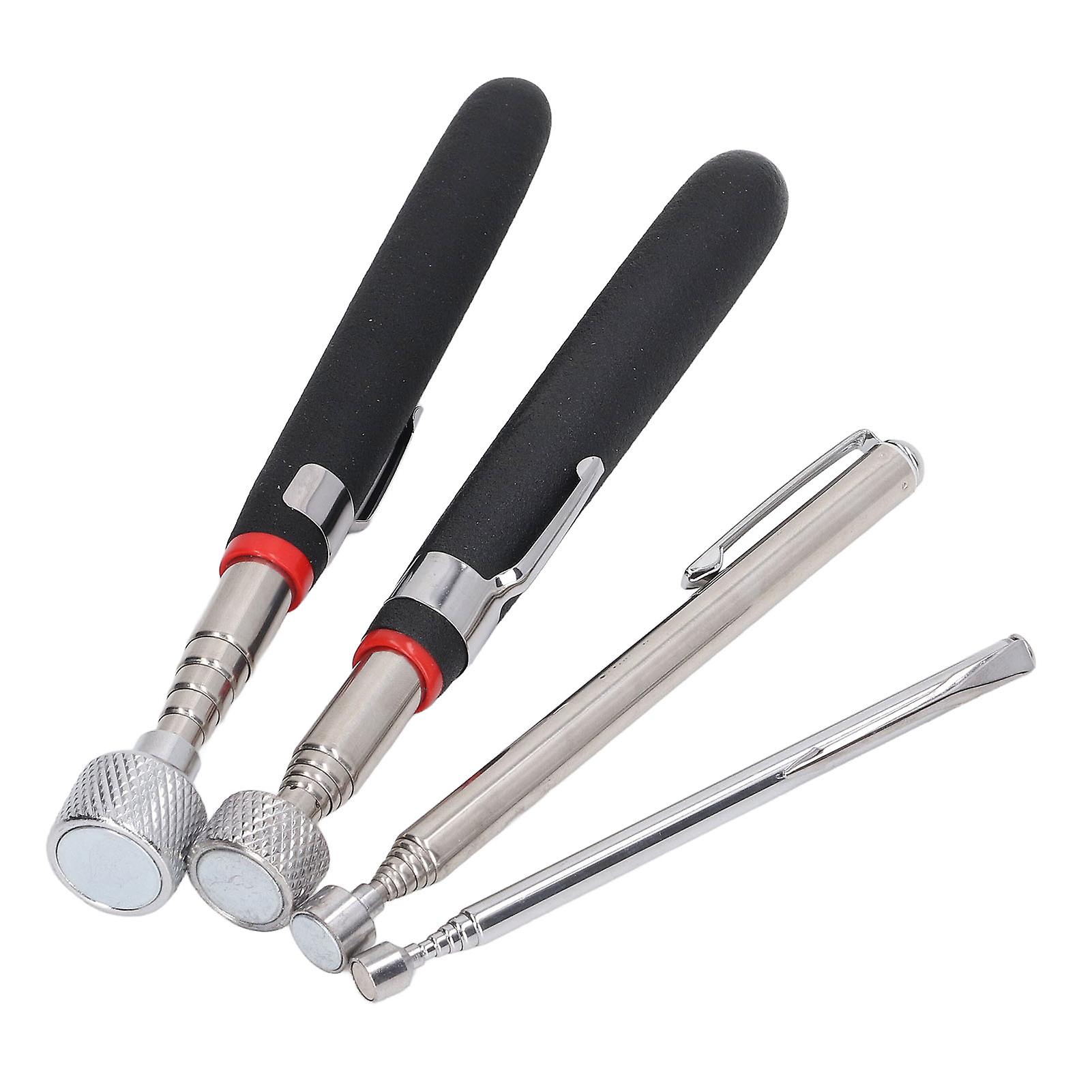 4 Pcs Magnetic Pickup Tool Set 1.5lb 3lb 10lb 15lb Strong Suction Shockproof Telescoping Magnetic Pick Up Stick 