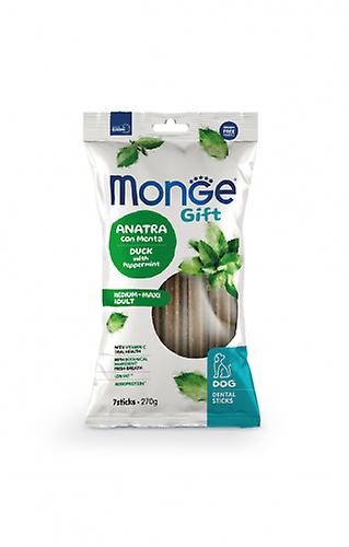 Monge Gift Medium - Maxi Pato Perro Con Menta - Barra Dental