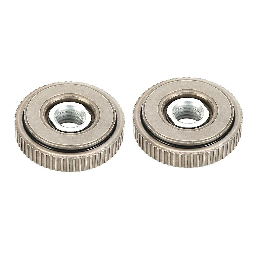 2pcs M14 Angle Grinder Internal Flange Nut Set Self-Locking Pressure Quick Release Fastener Tools~13621